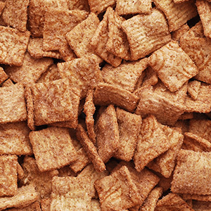 Close up image of a brown cereal.