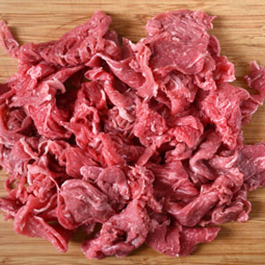 shaved beef